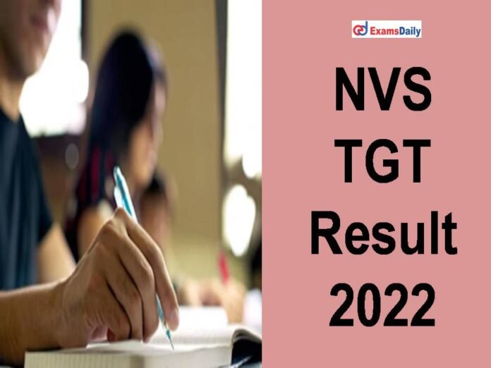 NVS TGT Result 2022